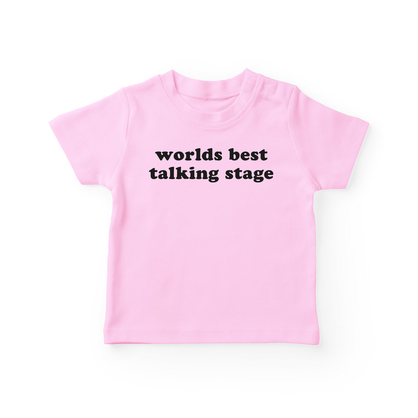 World's Best Talking Stage Baby Tee
