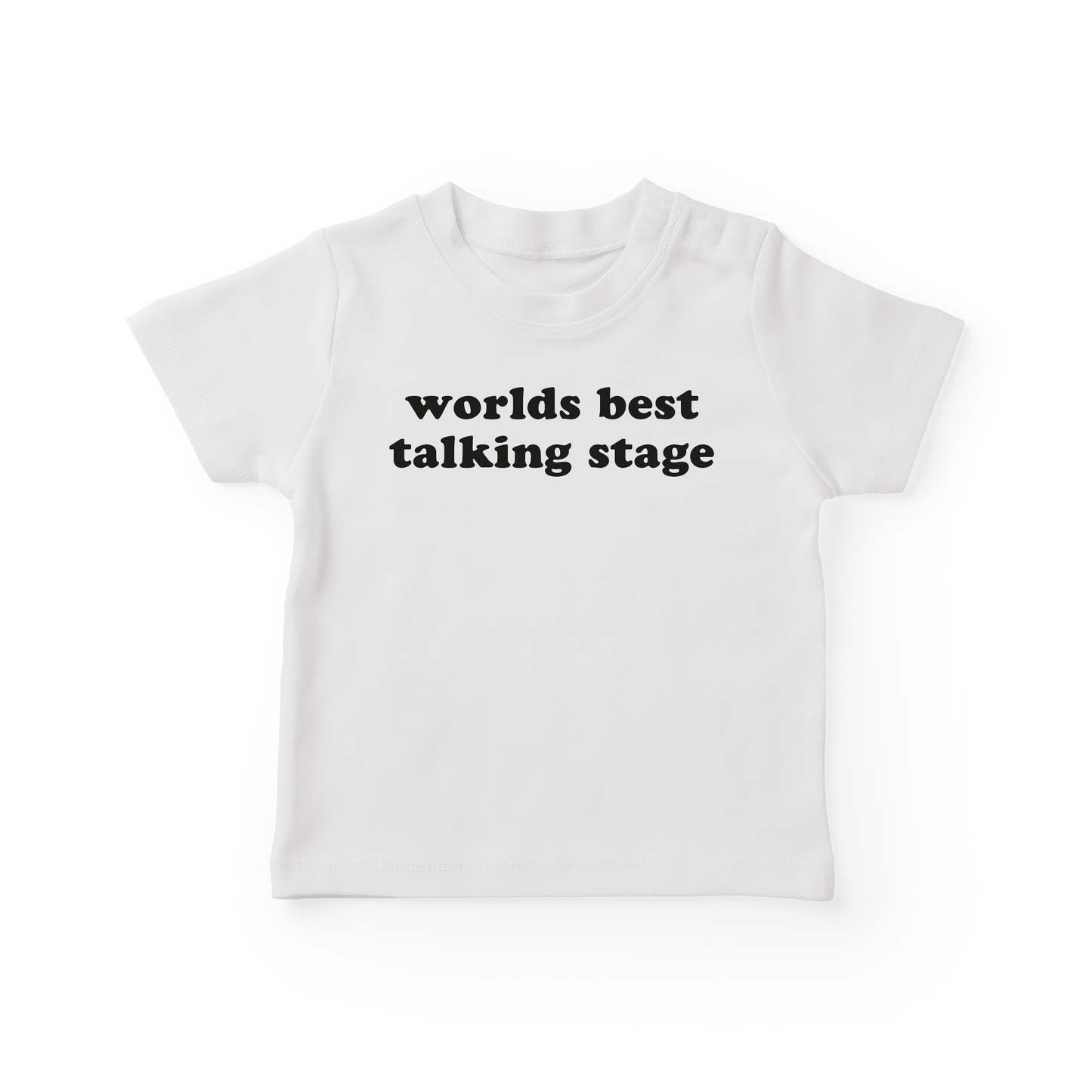 World's Best Talking Stage Baby Tee