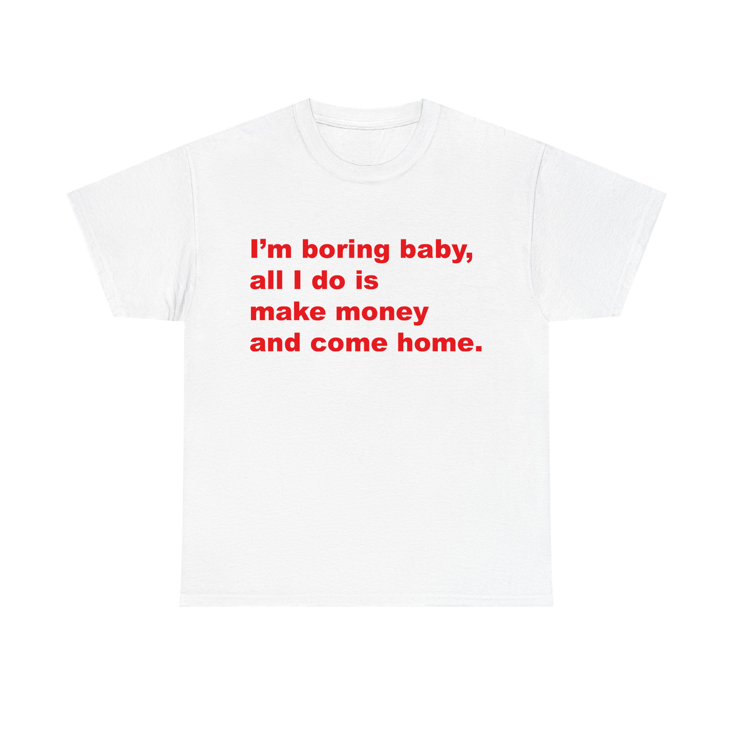 I'm Boring Baby All I Do Is Make Money And Come Home Standard T Shirt