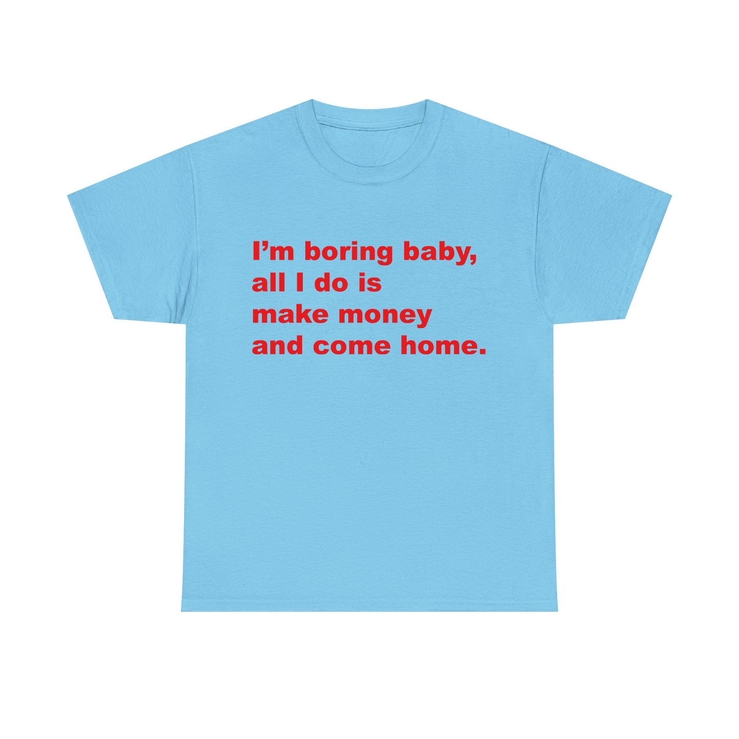 I'm Boring Baby All I Do Is Make Money And Come Home Standard T Shirt