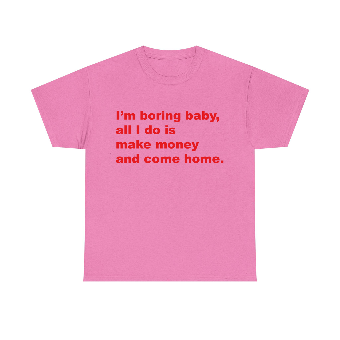 I'm Boring Baby All I Do Is Make Money And Come Home Standard T Shirt