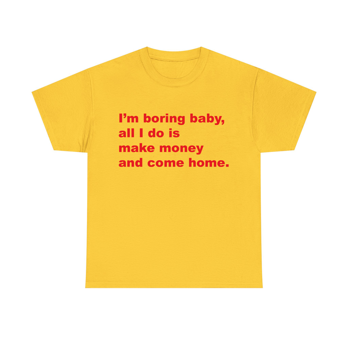 I'm Boring Baby All I Do Is Make Money And Come Home Standard T Shirt