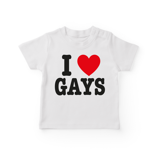 I Love Gays Baby Tee