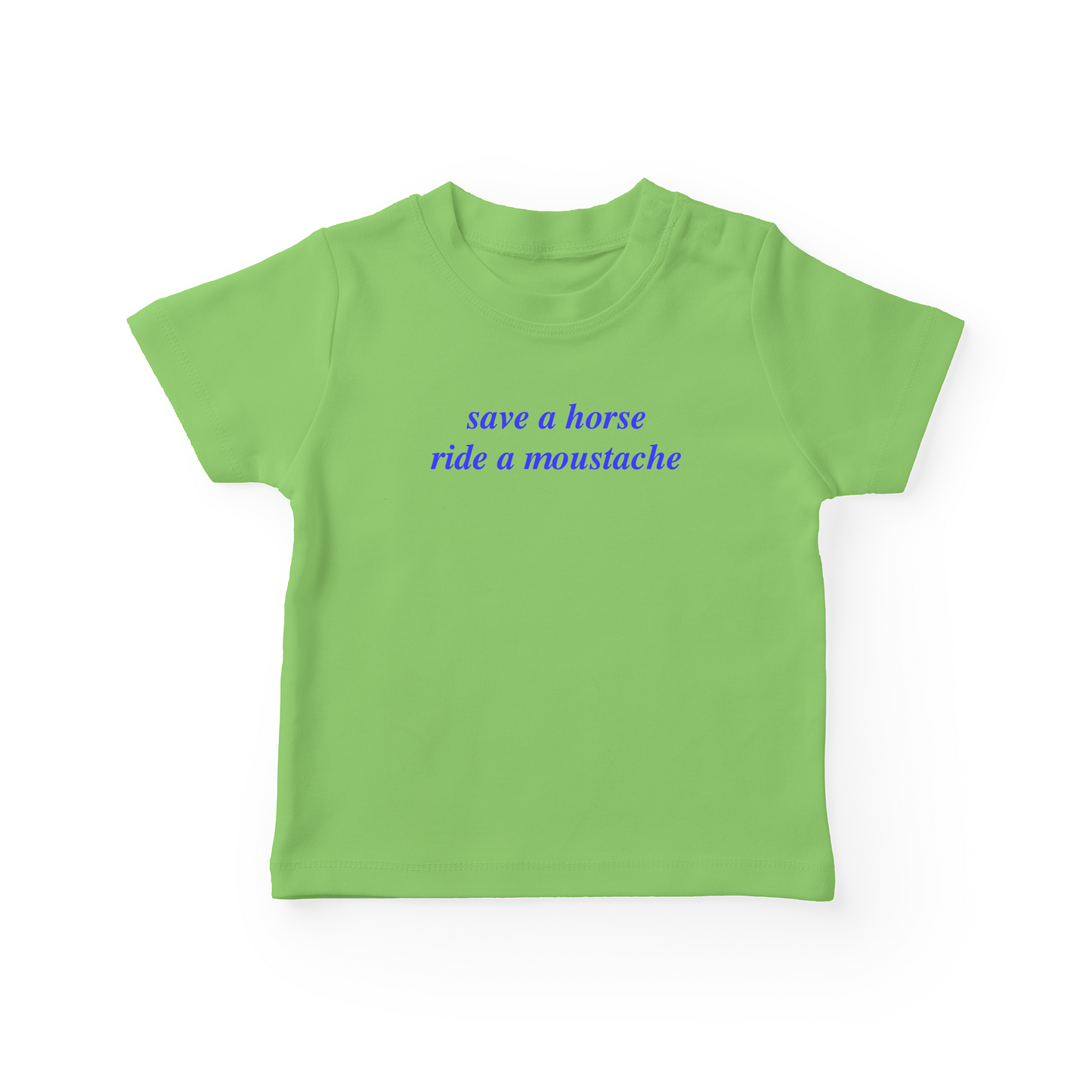 Save A Horse Ride A Moustache Baby Tee