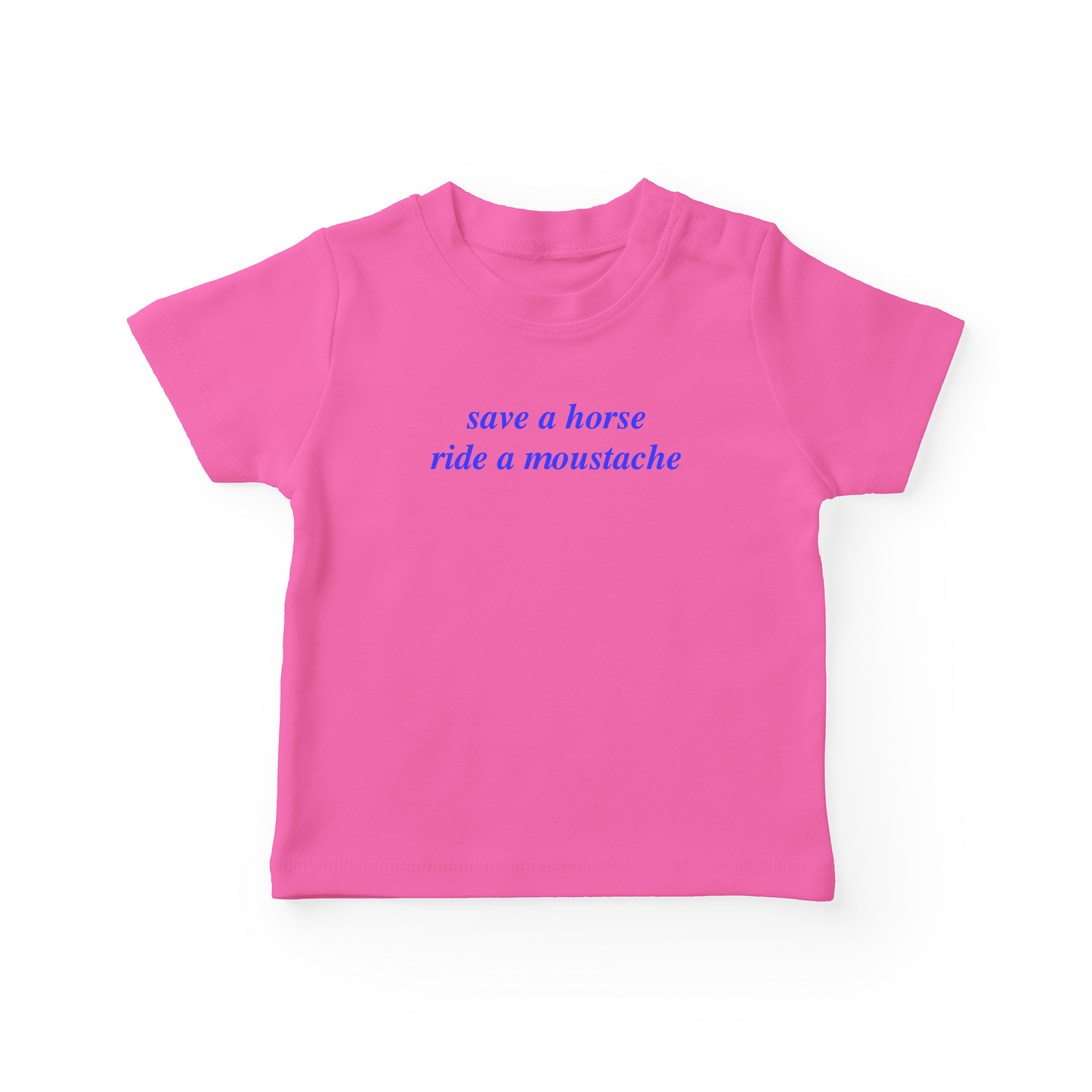 Save A Horse Ride A Moustache Baby Tee
