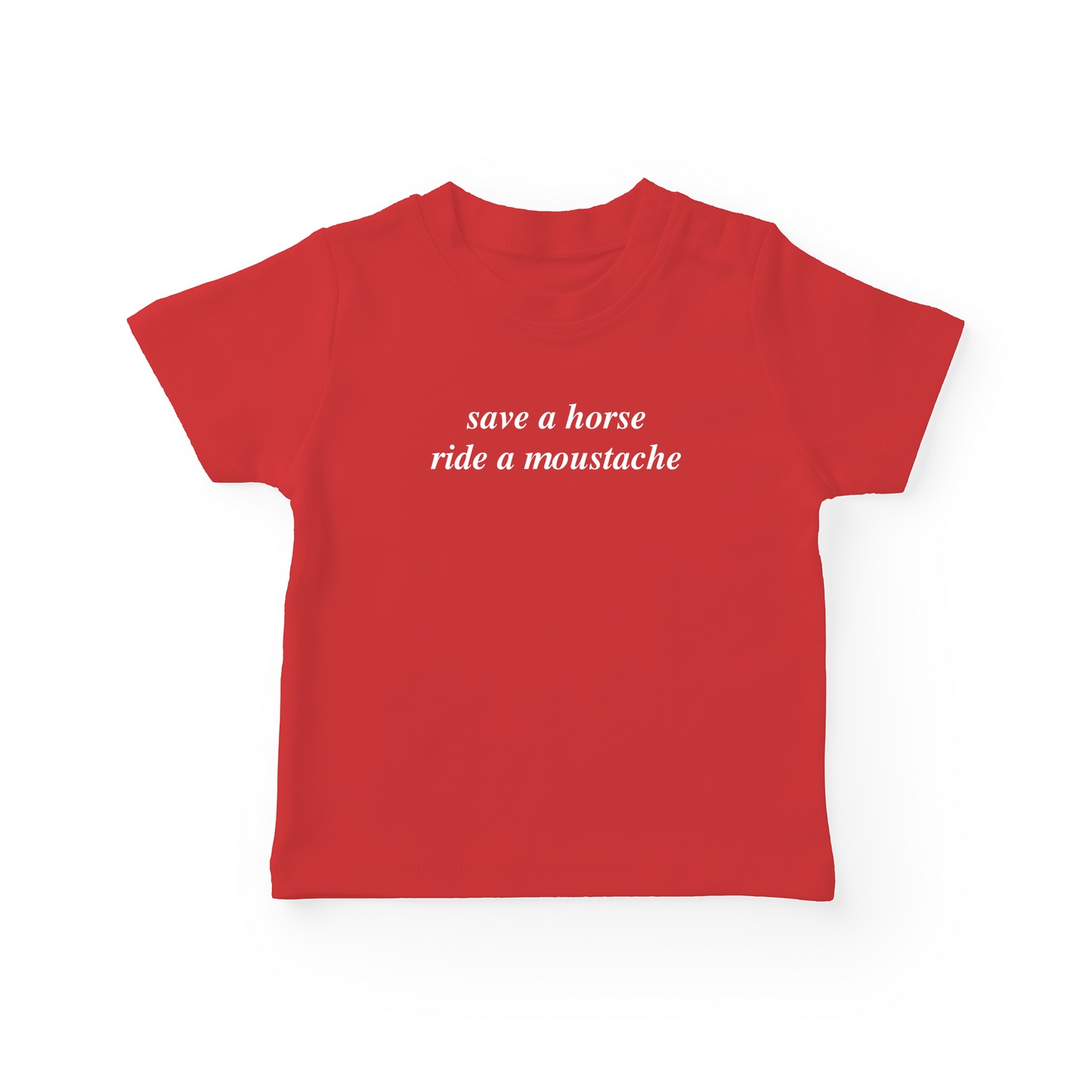 Save A Horse Ride A Moustache Baby Tee