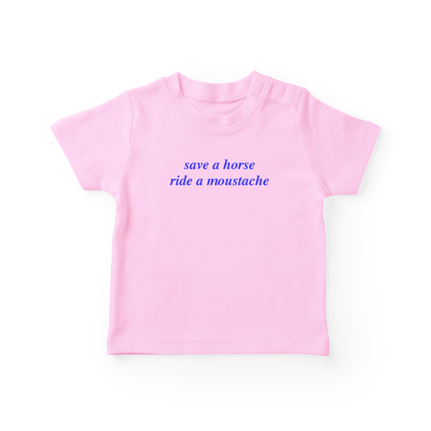 Save A Horse Ride A Moustache Baby Tee