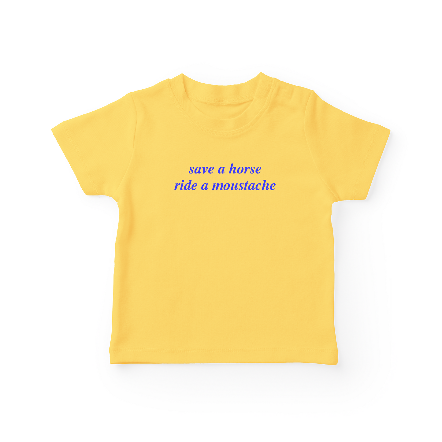 Save A Horse Ride A Moustache Baby Tee