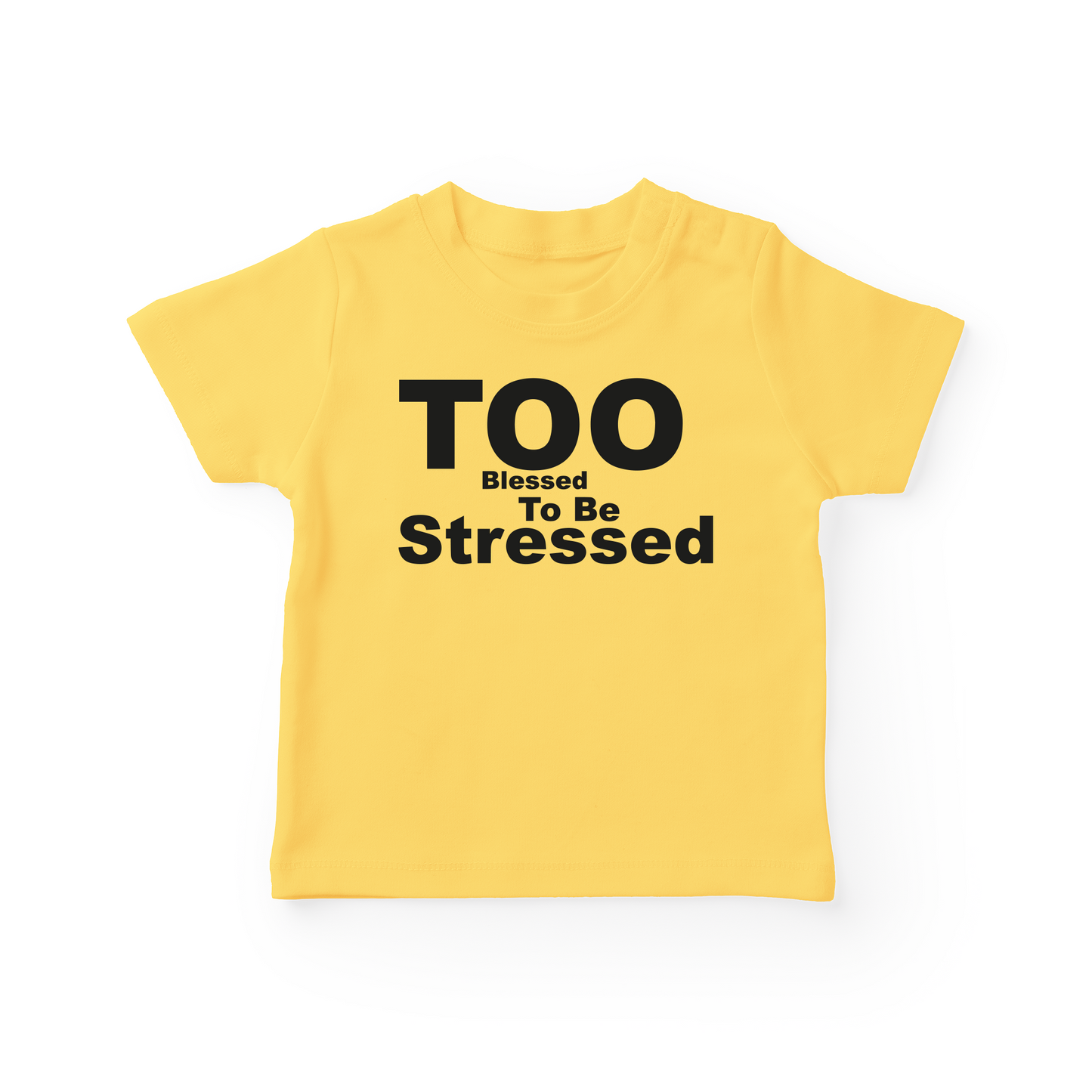 Too Blessed To Be Stressed Baby Tee