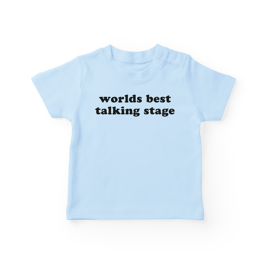 World's Best Talking Stage Baby Tee